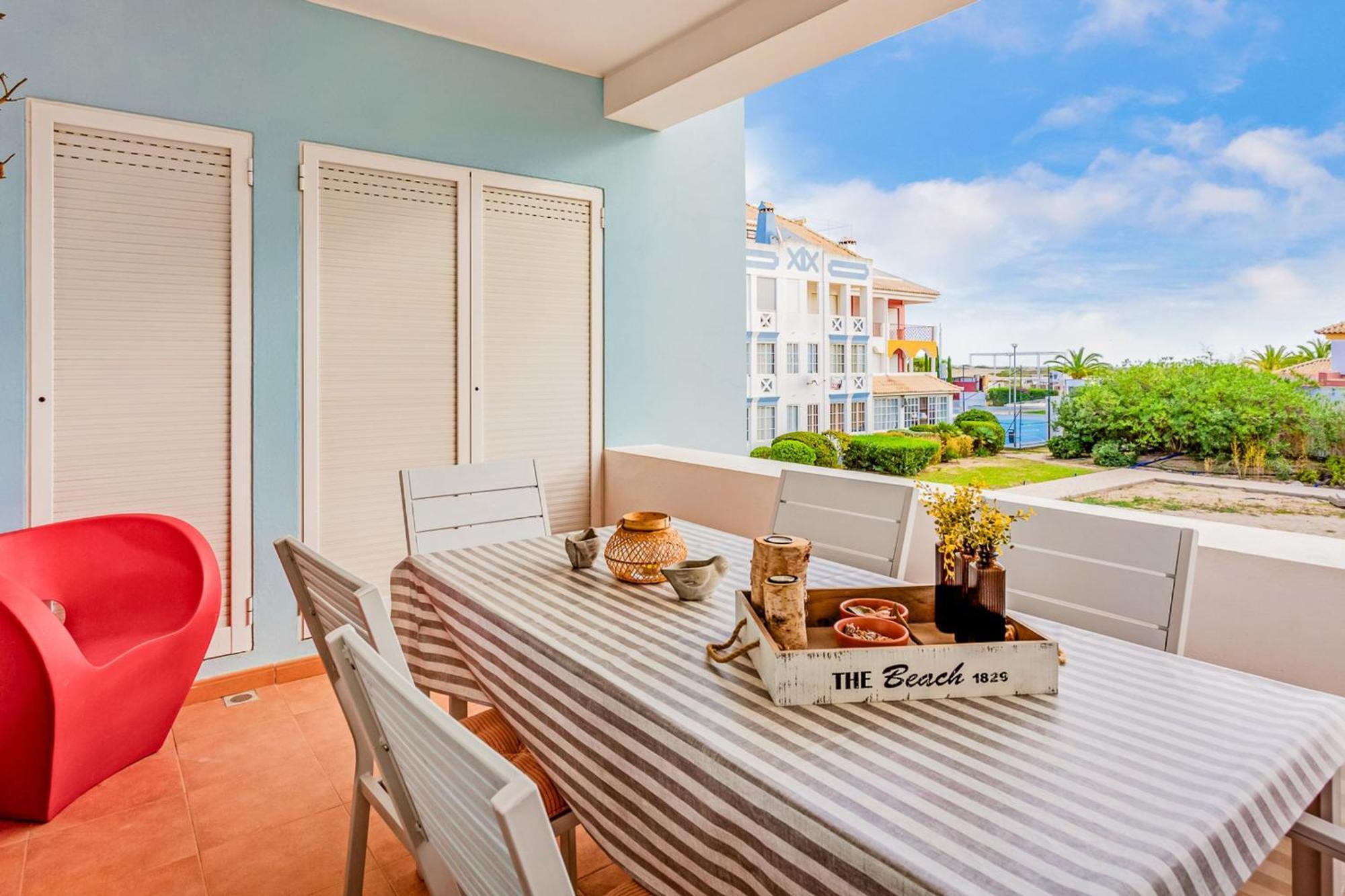 Golden 1 Bdr Flat W/ Balcony & Pool By Lovelystay Cabanas De Tavira Extérieur photo